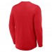 Detroit Red Wings Fanatics Red Adrenaline Push Long Sleeve Henley Shirt
