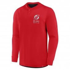 Кофта New Jersey Devils Fanatics Red Adrenaline Push Henley
