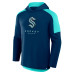 Seattle Kraken Fanatics Deep Sea Blue Meta Game Transitional Pullover Hoodie