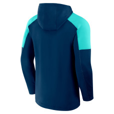 Seattle Kraken Fanatics Deep Sea Blue Meta Game Transitional Pullover Hoodie