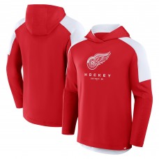 Detroit Red Wings Fanatics Red Meta Game Transitional Pullover Hoodie