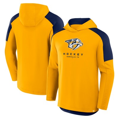 Nashville Predators Fanatics Gold Meta Game Transitional Pullover Hoodie