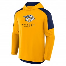 Nashville Predators Fanatics Gold Meta Game Transitional Pullover Hoodie