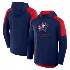Columbus Blue Jackets Fanatics Navy Meta Game Transitional Pullover Hoodie