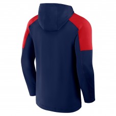 Columbus Blue Jackets Fanatics Navy Meta Game Transitional Pullover Hoodie