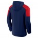 Columbus Blue Jackets Fanatics Navy Meta Game Transitional Pullover Hoodie