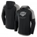 Los Angeles Kings Fanatics Black Meta Game Transitional Pullover Hoodie
