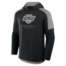 Los Angeles Kings Fanatics Black Meta Game Transitional Pullover Hoodie