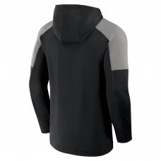 Los Angeles Kings Fanatics Black Meta Game Transitional Pullover Hoodie