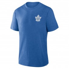 Футболка Toronto Maple Leafs Fanatics Heather Blue Fan Lanes Tri-Blend