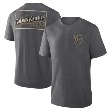 Футболка Vegas Golden Knights Fanatics Heather Charcoal Fan Lanes Tri-Blend