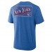 New York Rangers Fanatics Heather Blue Fan Lanes Tri-Blend T-Shirt