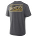 Футболка Boston Bruins Fanatics Heather Charcoal Fan Lanes Tri-Blend