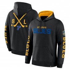 St. Louis Blues Fanatics Black Big City Legacy Fleece Pullover Hoodie