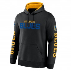 St. Louis Blues Fanatics Black Big City Legacy Fleece Pullover Hoodie