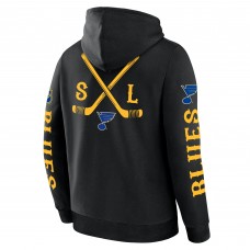 St. Louis Blues Fanatics Black Big City Legacy Fleece Pullover Hoodie