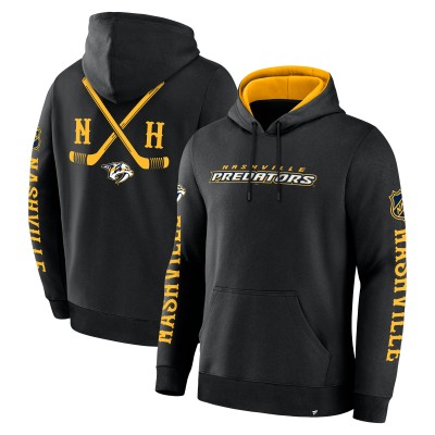 Nashville Predators Fanatics Black Big City Legacy Fleece Pullover Hoodie