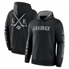 Los Angeles Kings Fanatics Black Big City Legacy Fleece Pullover Hoodie