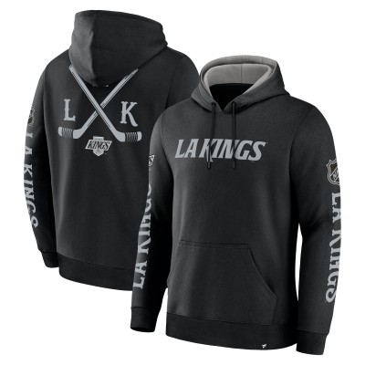 Los Angeles Kings Fanatics Black Big City Legacy Fleece Pullover Hoodie