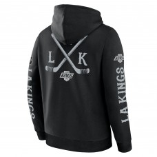 Los Angeles Kings Fanatics Black Big City Legacy Fleece Pullover Hoodie