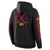 Толстовка Chicago Blackhawks Fanatics Black Big City Legacy Fleece