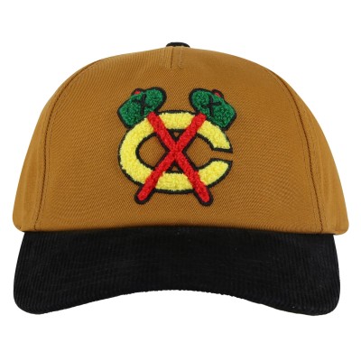 Бейсболка Chicago Blackhawks American Needle Burnett - Tan/Black