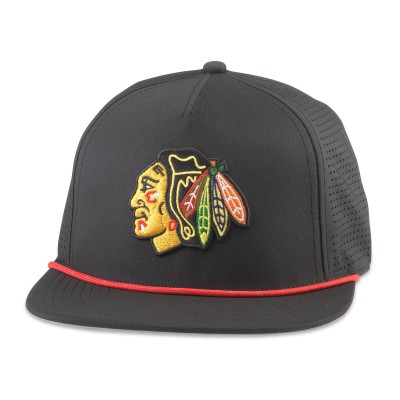 Бейсболка Chicago Blackhawks American Needle Black Buxton Pro Tech