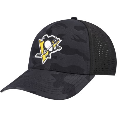 Бейсболка Pittsburgh Penguins American Needle Black Valin Camo Super Tech Vented