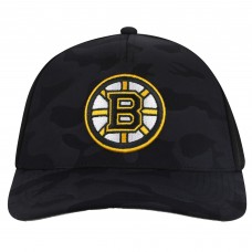 Boston Bruins American Needle Black Valin Camo Super Tech Vented Adjustable Hat