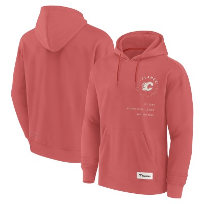 Calgary Flames Fanatics Red Future Ground Info Pullover Hoodie