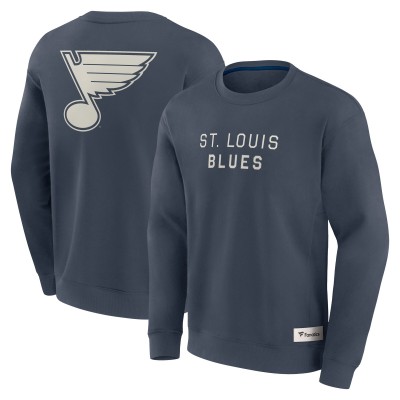 St. Louis Blues Fanatics Blue Elements Future Ground Lettering Pullover Sweatshirt