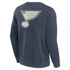 St. Louis Blues Fanatics Blue Elements Future Ground Lettering Pullover Sweatshirt