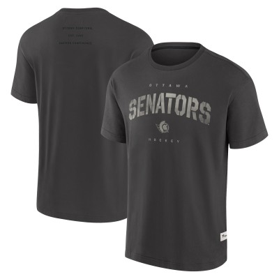 Ottawa Senators Fanatics Charcoal Elements Weathered Tonal Future Ground T-Shirt