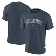 Nashville Predators Fanatics Navy Elements Weathered Tonal Future Ground T-Shirt