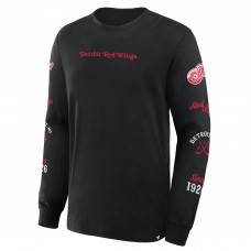 Detroit Red Wings Fanatics Black Boxed In Legacy Long Sleeve T-Shirt