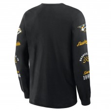 Nashville Predators Fanatics Black Boxed In Legacy Long Sleeve T-Shirt