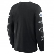 Футболка с длинным рукавом Toronto Maple Leafs Fanatics Black Boxed In Legacy