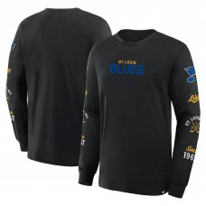 St. Louis Blues Fanatics Black Boxed In Legacy Long Sleeve T-Shirt