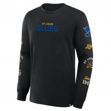 St. Louis Blues Fanatics Black Boxed In Legacy Long Sleeve T-Shirt