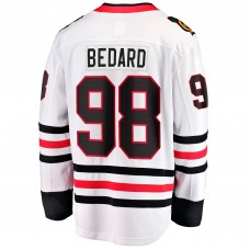 Игровая джерси Chicago Blackhawks Connor Bedard Fanatics White Away Premier Breakaway Player