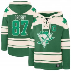 Толстовка Pittsburgh Penguins Sidney Crosby 47 Kelly Green St. Patricks Day Player Name & Number Lacer