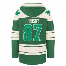 Толстовка Pittsburgh Penguins Sidney Crosby 47 Kelly Green St. Patricks Day Player Name & Number Lacer