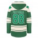 Толстовка Boston Bruins David Pastrnak 47 Kelly Green St. Patricks Day Player Name & Number Lacer