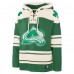 Толстовка Colorado Avalanche Nathan MacKinnon 47 Kelly Green St. Patricks Day Player Name & Number Lacer