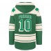 Толстовка New York Rangers Artemi Panarin 47 Kelly Green St. Patricks Day Player Name & Number Lacer