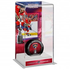 Кейс для шайбы Matthew Tkachuk Florida Panthers Fanatics Authentic 2024 Stanley Cup Champions Logo Deluxe Tall