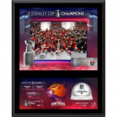 Постер Florida Panthers Fanatics Authentic 2024 Stanley Cup Champions 12 x 15 Sublimated Plaque with Game-Used Ice - Limited Edition of 2024