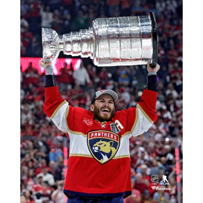 Matthew Tkachuk Florida Panthers Unsigned Fanatics Authentic 2024 Stanley Cup Champions Raising Cup Photograph