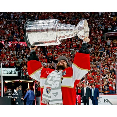 Sergei Bobrovsky Florida Panthers Unsigned Fanatics Authentic 2024 Stanley Cup Champions Raising Cup Photograph