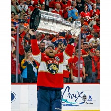Sam Bennett Florida Panthers Unsigned Fanatics Authentic 2024 Stanley Cup Champions Raising Cup Photograph